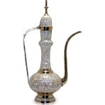 Pirinç Sedefli Ibrik 55 cm - 1 lt - Renkli