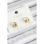 Pirinç Zirkon Taşlı Arı Model Gold Renk Çocuk Küpe - TJ-BKP11199