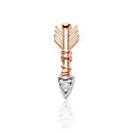 Pırlanta Ok Görünümlü Tragus Küpe (Rose)
