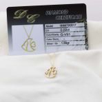 Pırlanta Taş Balık 0.02 CT Gold Micron Kaplama Gümüş Kolye