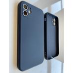 Pirok Store İphone 11 İle Uyumlu Köşeli Kalıp ( 12 GÖRÜNÜMLÜ) Logosuz Lansman İçi Kadife Esnek Silikon Kılıf - Lacivert