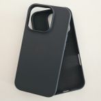 Pirok Store İphone 16 ProMax (6.9 İnç) Apple İle Uyumlu LOGOSUZ İçi Kadife Esnek Silikon Lansman Kılıf - Siyah