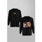 Pisa Art Anime Sırt Baskılı Unisex Kangurucepli Oversize Kapüşonlu Sweatshirt Hoodie My Hero Academia Tasarım