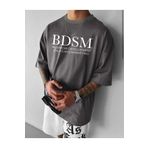 Pisa Art Brooklyn New York Tişört Duman Gri renkli Oversize T-shirt