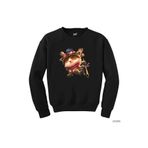 Pisa Art LoL Teemo Siyah Sweatshirt