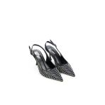 Pisagor Ps-31930 7 Cm Topuklu Kadın Taşlı Arkası Açık Stiletto Abiye Ayakkabı