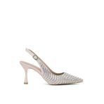 Pisagor Ps-32340 Cm Topuklu Kadın Taşlı Arkası Açık Stiletto Abiye Ayakkabı