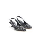 Pisagor Ps-32370 Kadın 4 Cm Arkası Açık Taşlı Abiye Stiletto Ayakkabı
