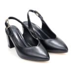 Pisagor PS-32480 6 cm Topuklu Kadın Stiletto Ayakkabı - Siyah