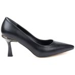 Pisagor PS-32790 7,5 cm Topuklu Kadın Stiletto Ayakkabı - Siyah