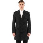 Piserro Erkek Slim Fit Kaban - 52 - Mavi