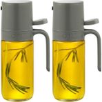 Pişirme Için Zeytinyağı Püskürtücüsü 2'li Set - Yemek Pişirmek Için Çok Yönlü Zeytinyağı Sprey Şişesi - 250 ml / 8 Oz Hava Fritözü, Salata,, Kavurma, Pişirme Temelleri Için Yağ - standart
