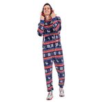 PISOLE Kadınlar için Kışlık Pijama - Yetişkin Kadın Erkek için Süper Yumuşak Flanel Noel Pijamaları, Kapüşonlu Cepli Fermuarlı Eşofman Dobooo