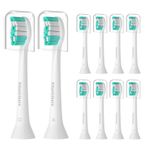 Pisonicleara Philips Sonicare (10'lu Paket) ile Uyumlu Yedek Diş Fırçası Başlıkları, Hx6920, C2, DiamondClean, C1, G2, 4100 2 Serisi, HX9023 Hx6240 Hx6610 ve Diğer Çıtçıtlı Dolum Yedekler..
