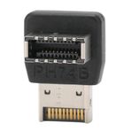 Pissente 90 Derece USB 3.1 Tip E Adaptör, USB 3.1 Tip-E Erkek - Tip-E Dişi Ön Panel Dahili Konnektör Adaptörü Direksiyon Dirseği (PH74A) Yüksek Hızlı İletim (PH74B)