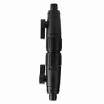 Pissente Akvaryum Su Kontrol Vanası, Akvaryum Filtresi Çift Musluk Bağlantısı, Balık Tankı Için Boru Hızlı Çıkarma Konnektör Adaptörü (siyah) (12mm arayüz hızlı bağlantı valfi)