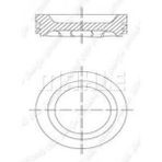 PISTON SEGMAN SAXO XSARA ZX P106 P306 P206 TU5JP 1.6 8V/78.50MM STD MAHLE 031PI00088100