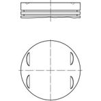 PISTON SEGMAN STD BMW M54 3.25 5.25 MAHLE 0832000