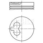 PISTON SEGMAN TAKIM PARTNER SCUDO BERLINGO EXPERT JUMPY DW8/DW8B 82.80MM / 0.60 FARKLI / 0.20 KISA MAHLE 0400111