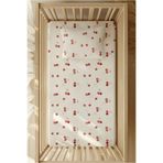 pistore %100 Pamuk Ranforce Lastikli Çarşaf Seti - Kiraz Desenli Park Yatak 70x120 35x45