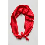 pistore Kırmızı Kalp Desenli Bandana Fular