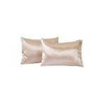 Pistore Krem Saten Yastık Kılıfı 50 x 70 cm. 2'li