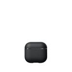 Pitaka Classic 1500d Aramid Fiber Airpods 4 Gri Twill Kulaklık Kılıfı - Siyah
