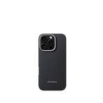 Pitaka Classic Ultra Slim Iphone 16 Pro Magsafe Uyumlu Aramid Fiber Telefon Kılıfı - Siyah