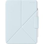 Pitaka iPad Pro 13 2024 Uyumlu Pitaka Magez Falio 2 Kalem Bölmeli Standlı Kılıf Mavi