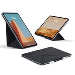 PITAKA iPad Pro 13 İnç Kılıf (2024) için, iPad Pro m4 ile uyumlu, Portre/Manzara Manyetik Kılıf, Kalem Tutucu, 4 Dik Açı ve - Siyah
