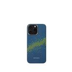 Pitaka Lumintex Tactile Woven Iphone 15 Pro Max Magsafe Uyumlu Telefon Kılıfı - Mavi