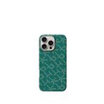 Pitaka Monogram Iphone 16 Pro Max Magsafe Uyumlu Aramid Fiber Telefon Kılıfı - Yeşil
