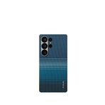 Pitaka Tactile Woven Galaxy S25 Ultra Magsafe Uyumlu Aramid Fiber Telefon Kılıfı - Mavi