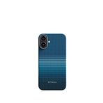Pitaka Tactile Woven Iphone 16 Plus Magsafe Uyumlu Telefon Kılıfı - Mavi