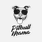 Pitbull Mama Komik Pit Bull Anne Sticker Vinil Araba Tampon Dizüstü Winow Çıkartması Su Geçirmez