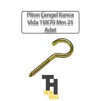 Piton Çengel Kanca Vida 19X70 mm 25 Adet