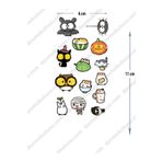 pivok Geçici Dövme | Baykuş, Kedi Ve Palyaçodan Ilham Alan Farklı Tasarımlar Geçici Dövme Tattoo(STICKER)