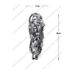 pivok Geçici Kol Kaplama Dövme – Odin Ve Kurt Motifleriyle Gücün, Bilgelik Ve Sadakatle Yükselin!(STICKER)