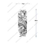 pivok Geçici Kol Kaplama-gül Ve Güvercin Figürü Dövmesi Geçici Dövme Tattoo(STICKER)