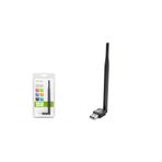 Pix-Link LV-UW10T Wi-Fi 150Mbps 5DBI Antenli 8818IC Kablosuz Siyah USB Adaptör