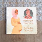 Pixelpare Hamilelik Süreci ve Anne Bebek Günlüğü & Bebek Anı Defteri & Bebek Güncesi & Bebek - sarıtesettürlüanne