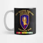 Pixxa 1st Aviation Brigade (Provisional) - Vietnam War W Svc Kupa Bardak