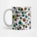 Pixxa 99 Eyeballs € € Spooky Patterned Eye Design Kupa Bardak