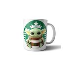 Pixxa Baby Yoda Grogu Starbucks Kupa Bardak