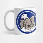 Pixxa Blue Elephant Head Wearing Chef Hat Kupa Bardak