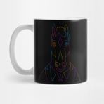 Pixxa Bojack Horseman Bojack Neon Lineart Kupa Bardak