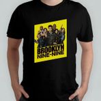 Pixxa Brooklyn Nine Nine %100 Pamuklu Bisiklet Yaka T-Shirt Model - 1 - Siyah