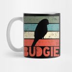 Pixxa Budgie Budgerigar Retro Vintage Kupa Bardak
