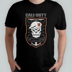 Pixxa Call Of Duty Black Ops Unisex %100 Pamuklu Bisiklet Yaka T-Shirt Model 3 - Siyah