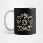 Pixxa Central Supply Manager T Shirt Superpower Gift Item Tee Kupa Bardak